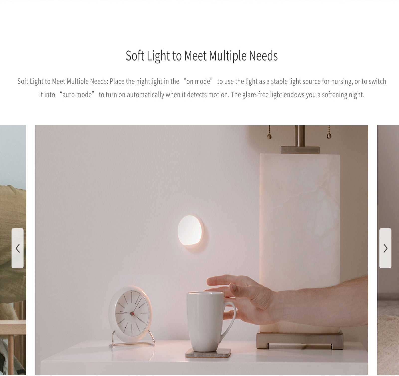 Yeelight Xiaomi Smart Motion Sensor LED Night Wireless Rechargeable Lamp