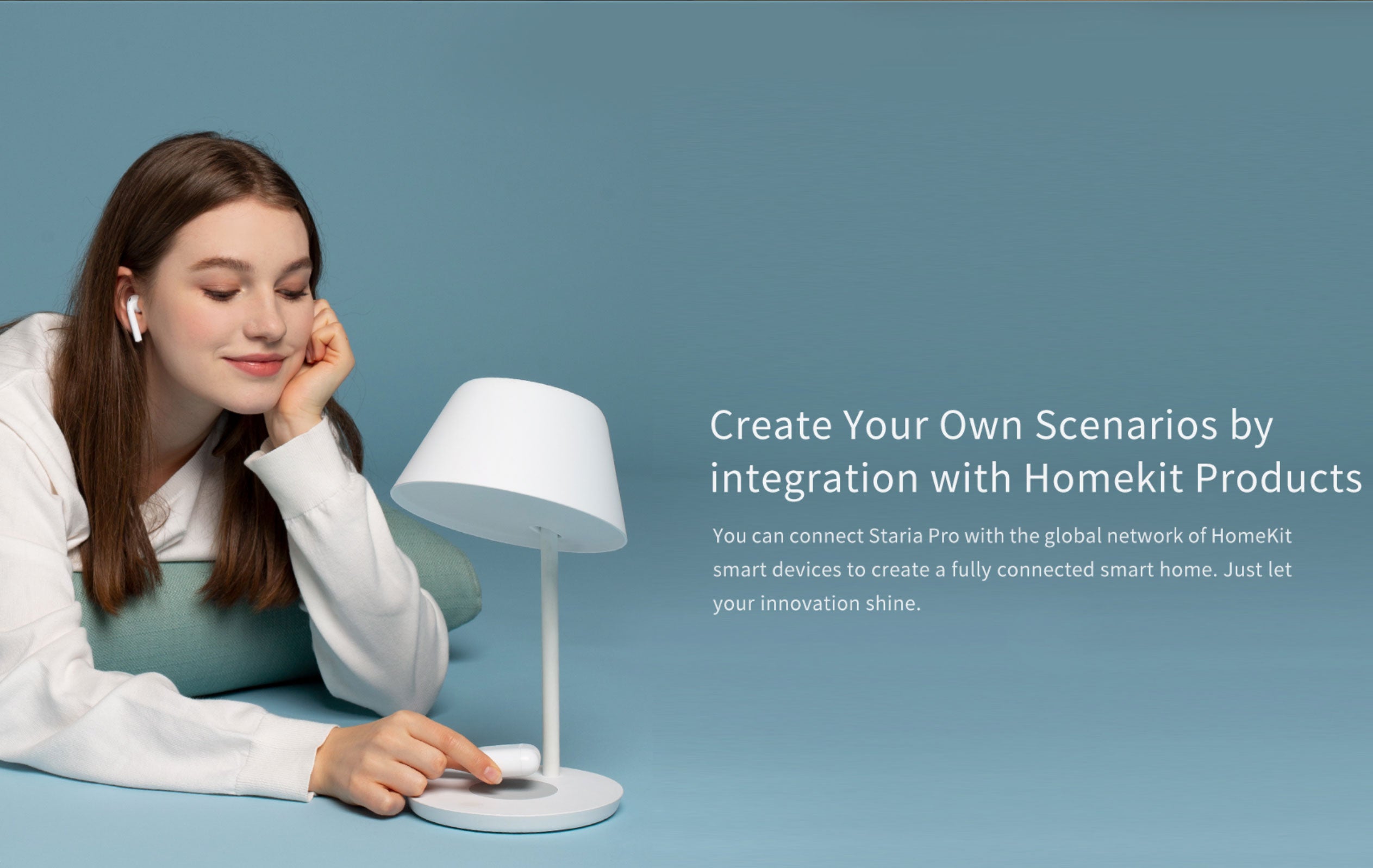 Yeelight XiaoMI Smart Bedside Lamp ProWireless Fast Charging for mobile phone App Control