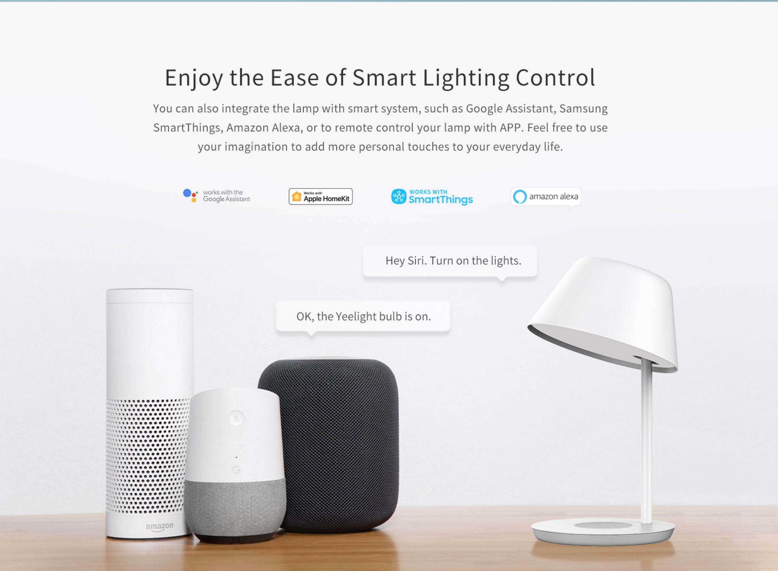 Yeelight Smart Bedside Lamp ProWireless Fast Charging for mobile phone App Control