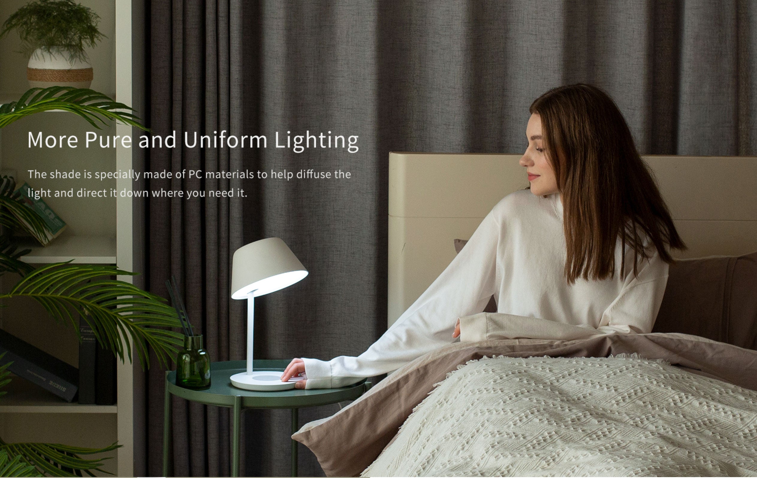 Yeelight Smart Bedside Lamp ProWireless Fast Charging for mobile phone App Control