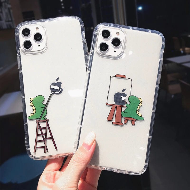 Cute Cartoon Dinosaur iPhone Case