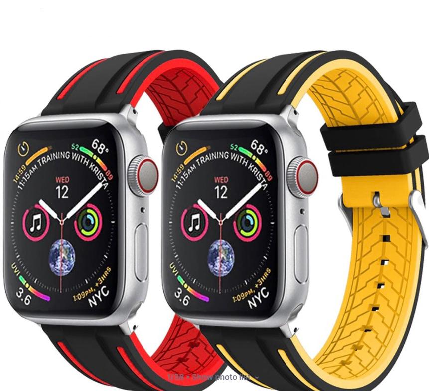 Sport Double Color Apple Watch Bands