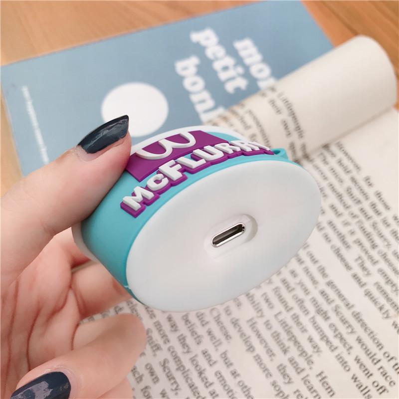 3D Cute Ice Cream Airpods Case