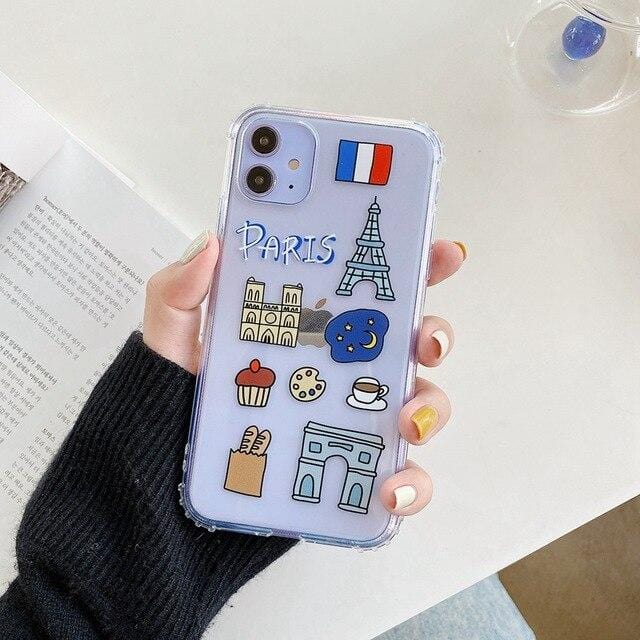 Cartoon City Symbol iPhone Case