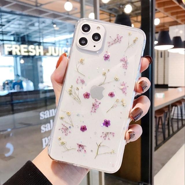 Real Dried Flowers iPhone Case