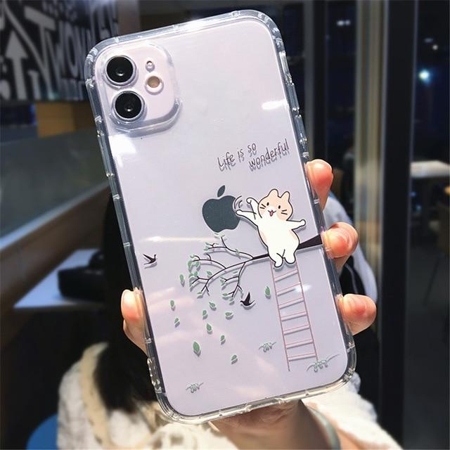 Cute Cat Painting iPhone Case