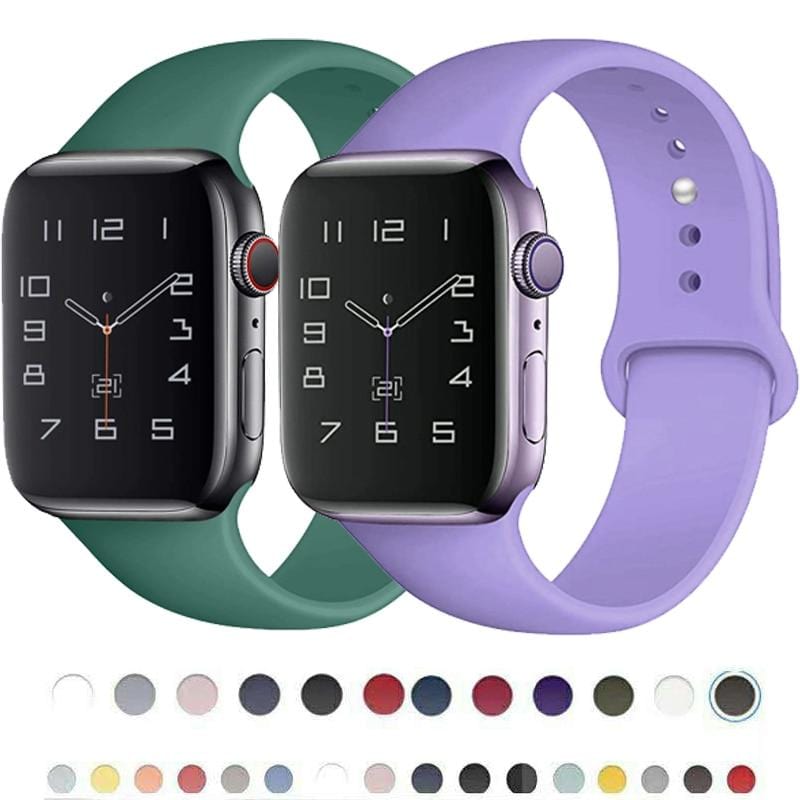 Silicone Strap Apple Watch Bands