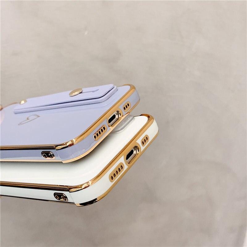 Wrist Strap Electroplated Bumper iPhone Case