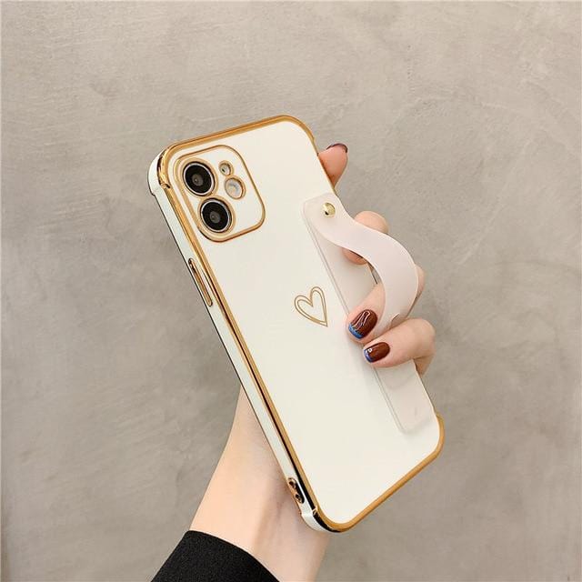 Wrist Strap Electroplated Bumper iPhone Case