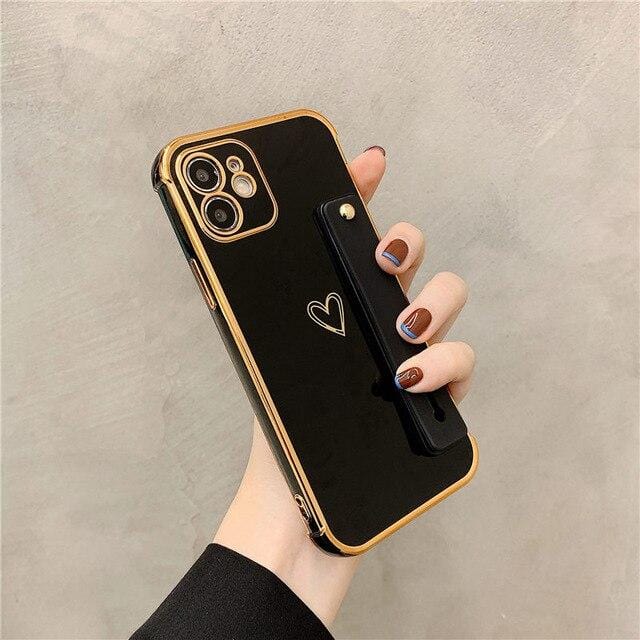 Wrist Strap Electroplated Bumper iPhone Case