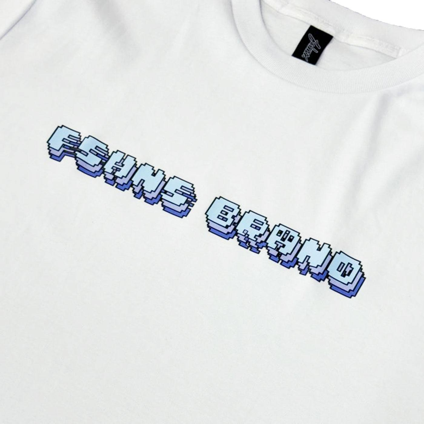 Digital Logo Tee (White/Sky Blue)