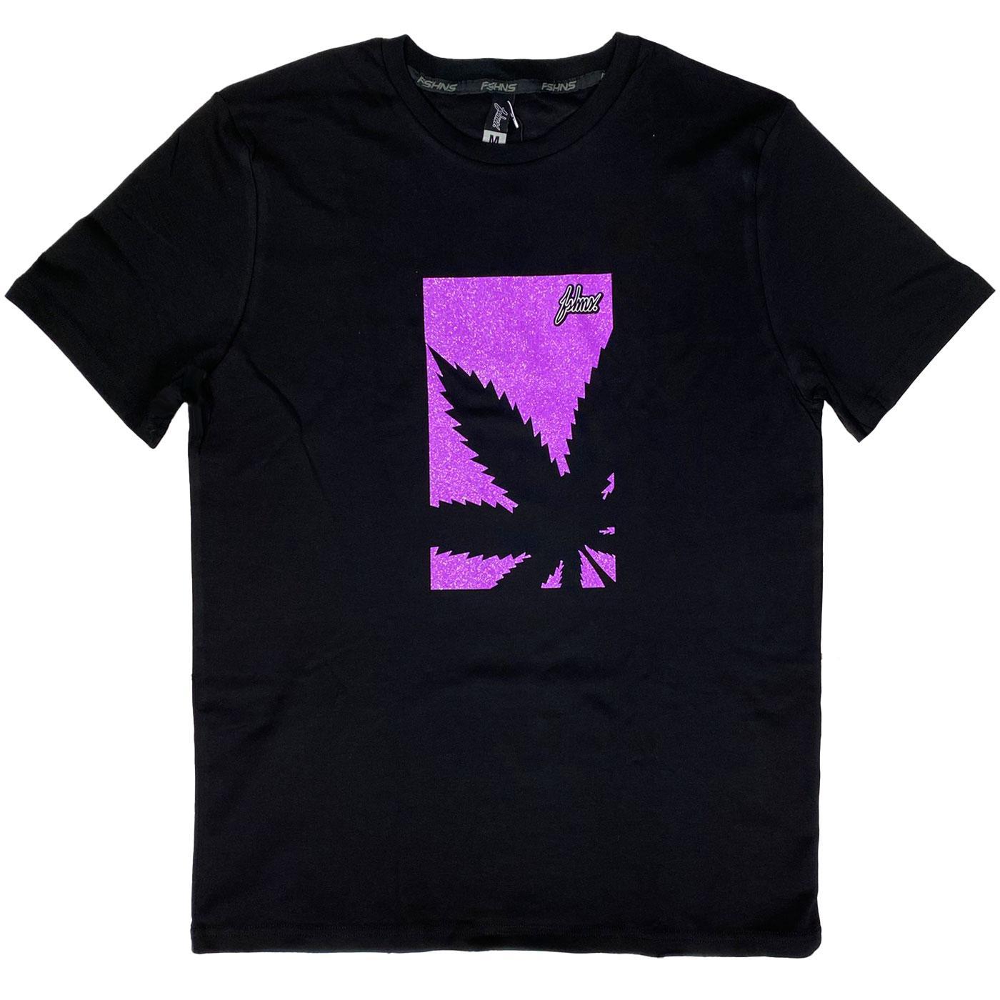 4-20-23 Plant Tee (Black/Purple Glitter)