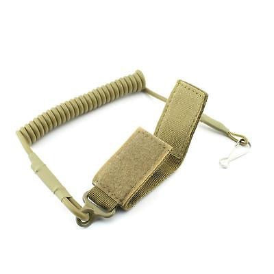 Molle Tactical Sling Elastic Lanyard Secure Spring Retention Rope