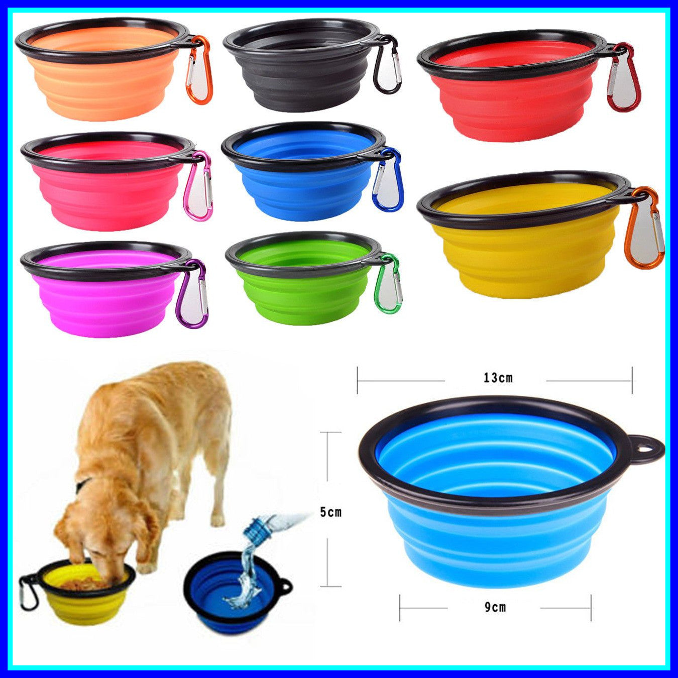 Collapsible Pet Bowl for Food & Water