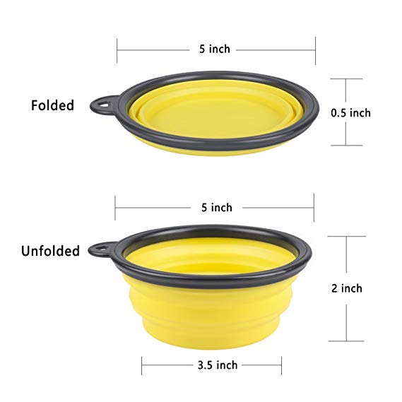 Collapsible Pet Bowl for Food & Water