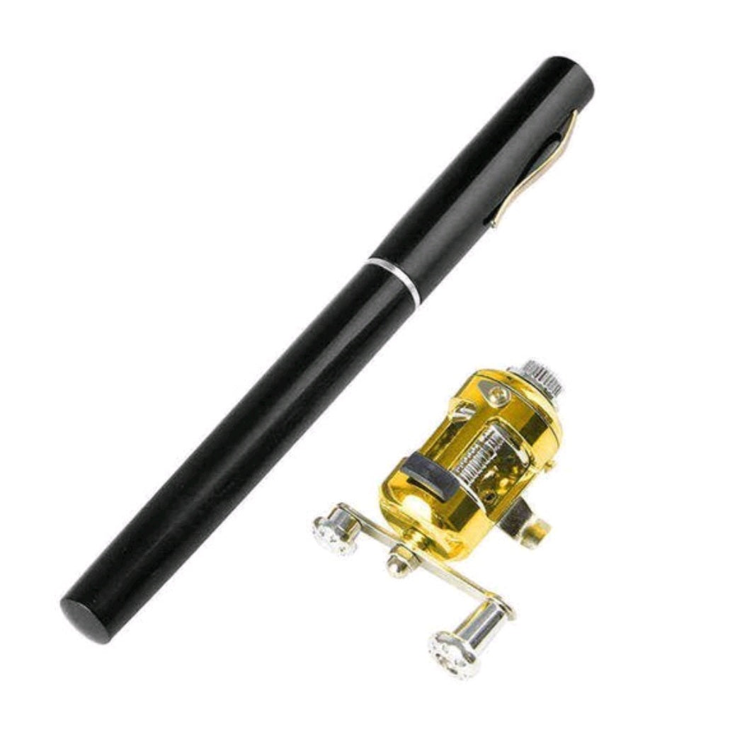 Mini Portable Fishing Rod Pole Reel Aluminum Alloy