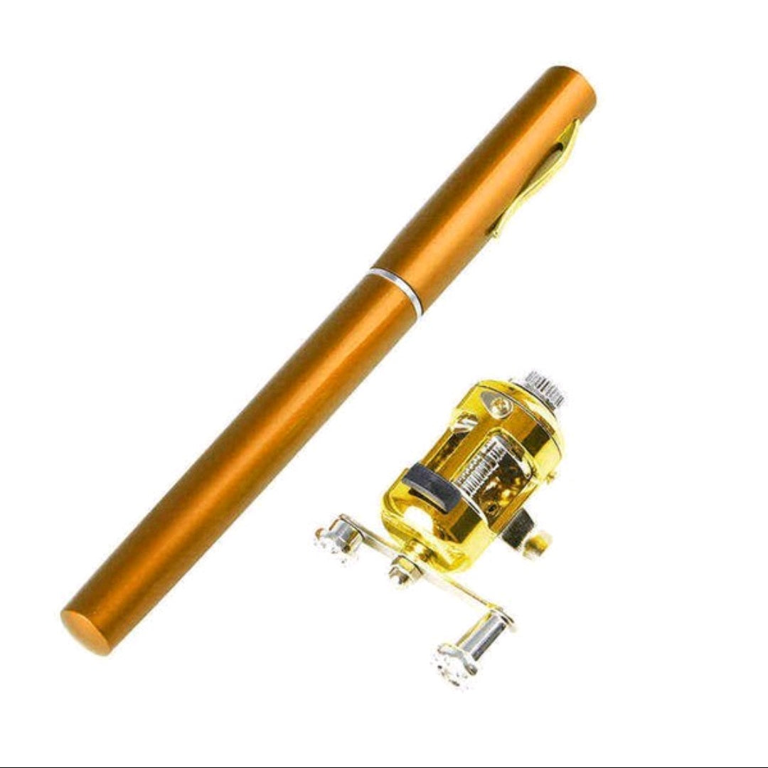 Mini Portable Fishing Rod Pole Reel Aluminum Alloy