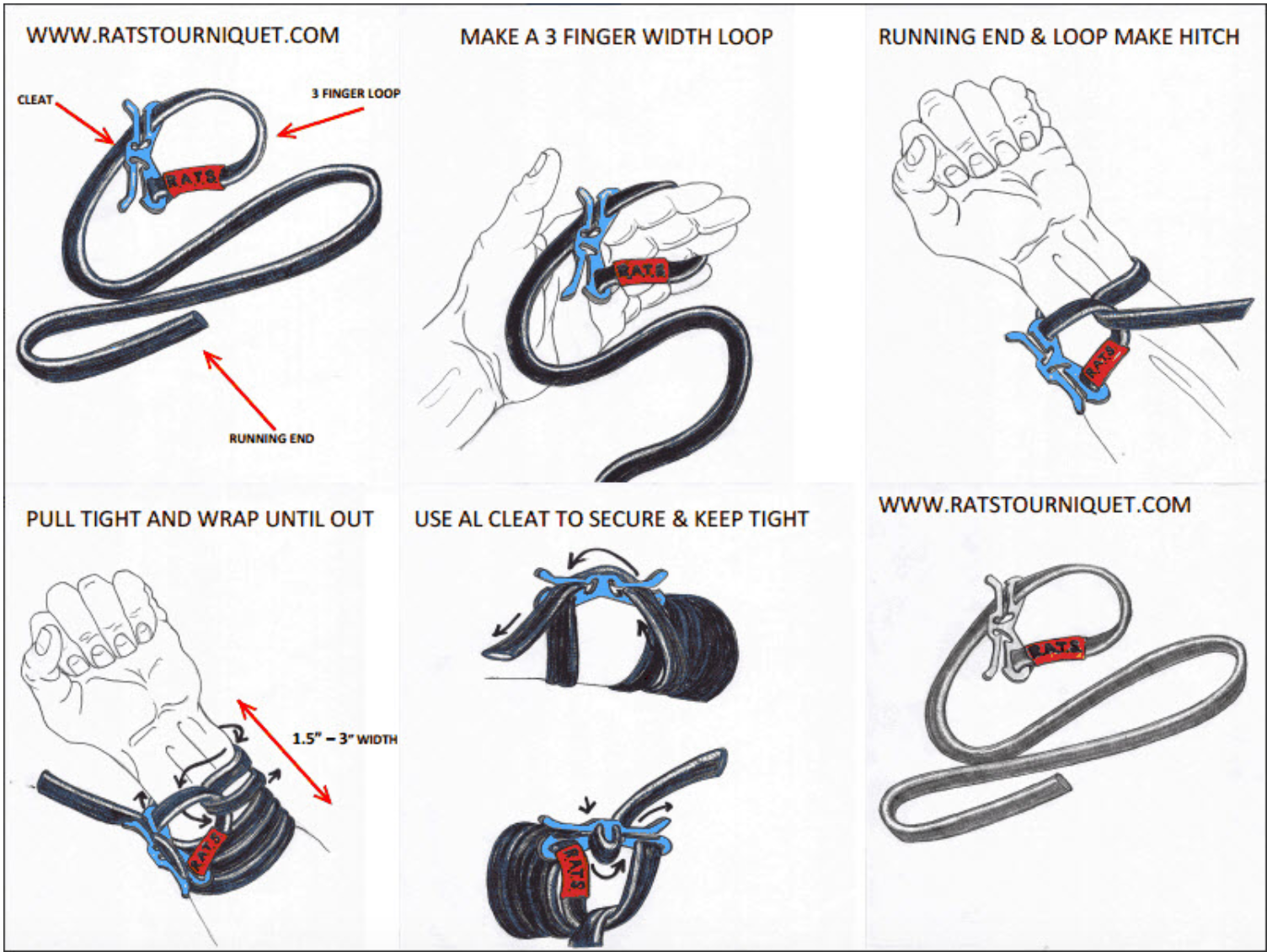 Tourniquet Rope Release First Aid Emergency Survival