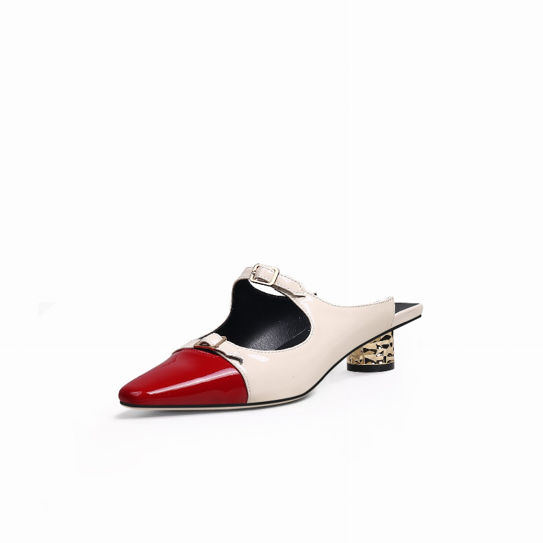 JadyRose |Dalena Block Low-Heel Mule