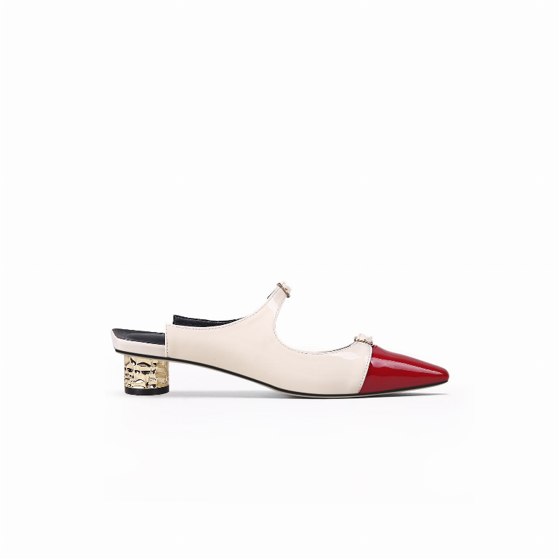 JadyRose |Dalena Block Low-Heel Mule