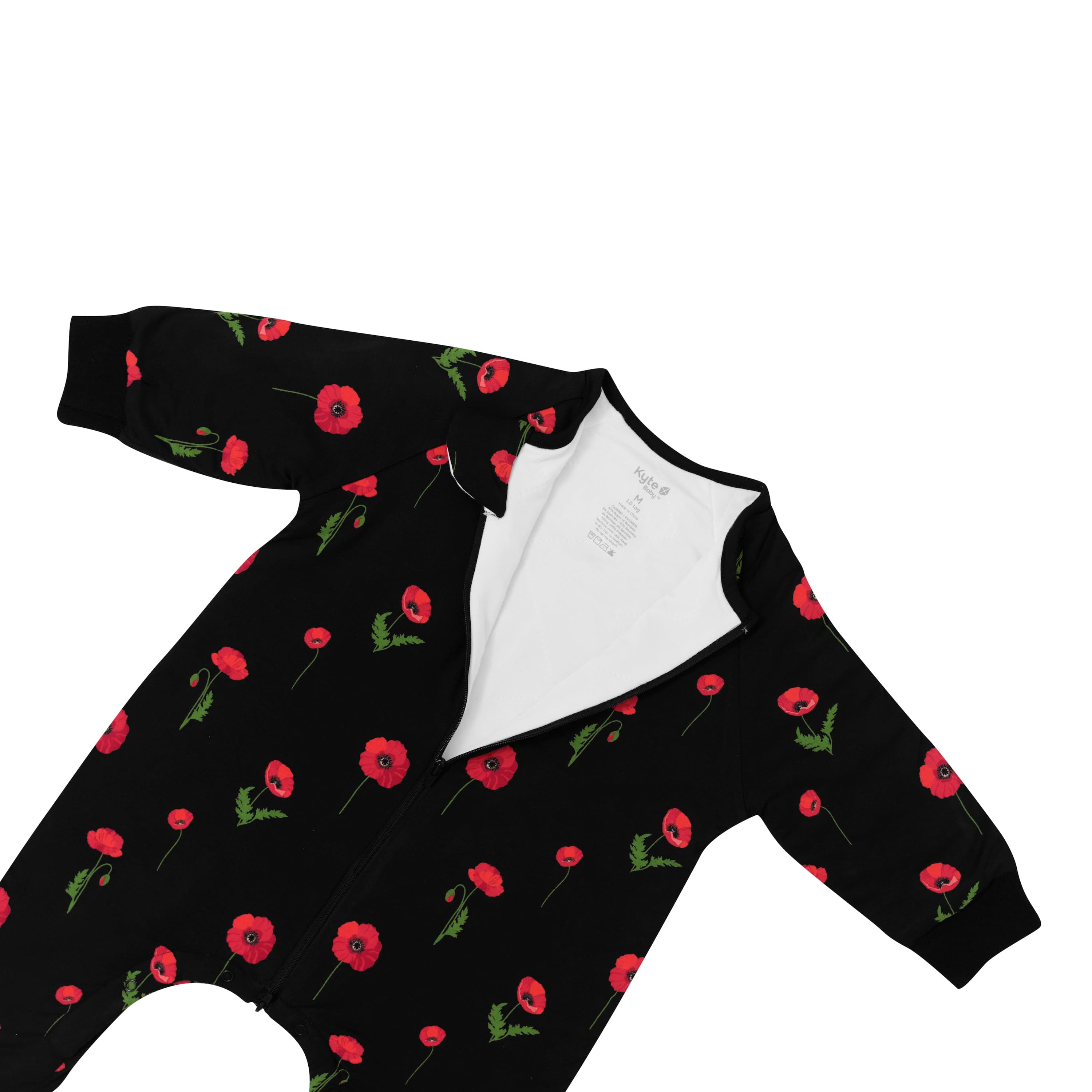 Slumber Suit in Midnight Poppies