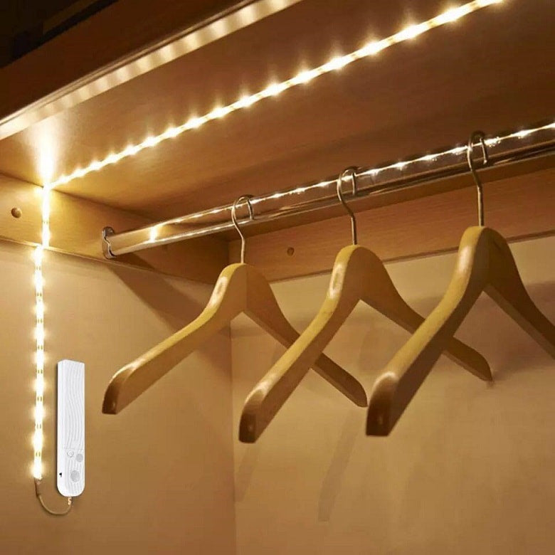 smart led strip in the cloakroom