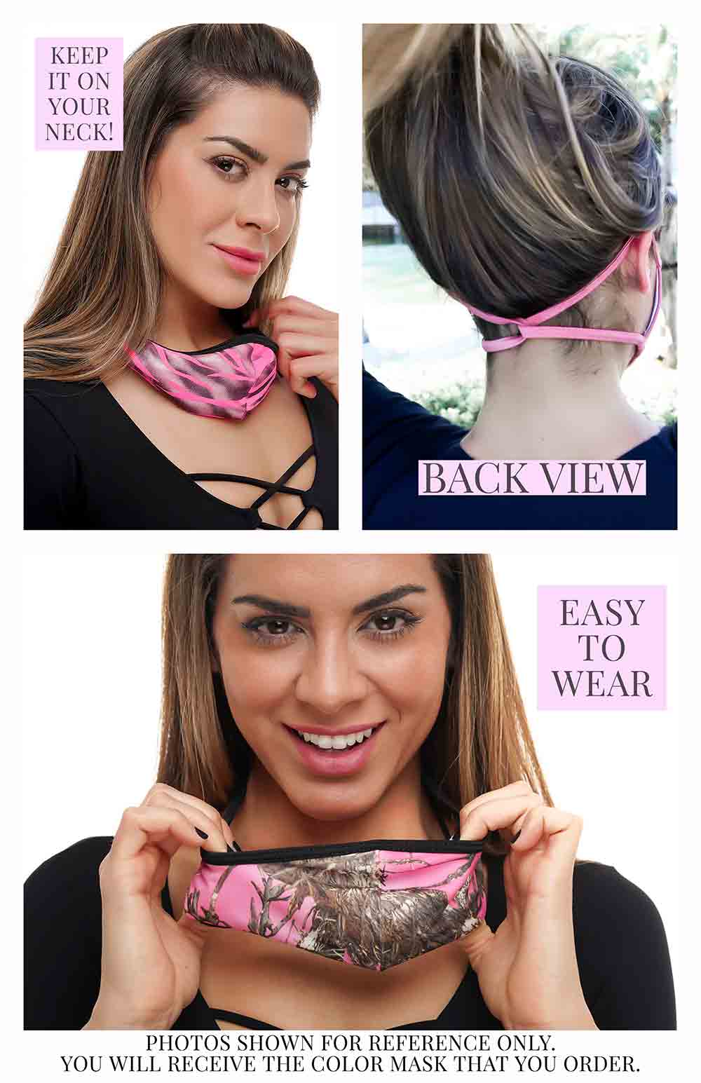 CrissCross Pink Snake - FACE MASK