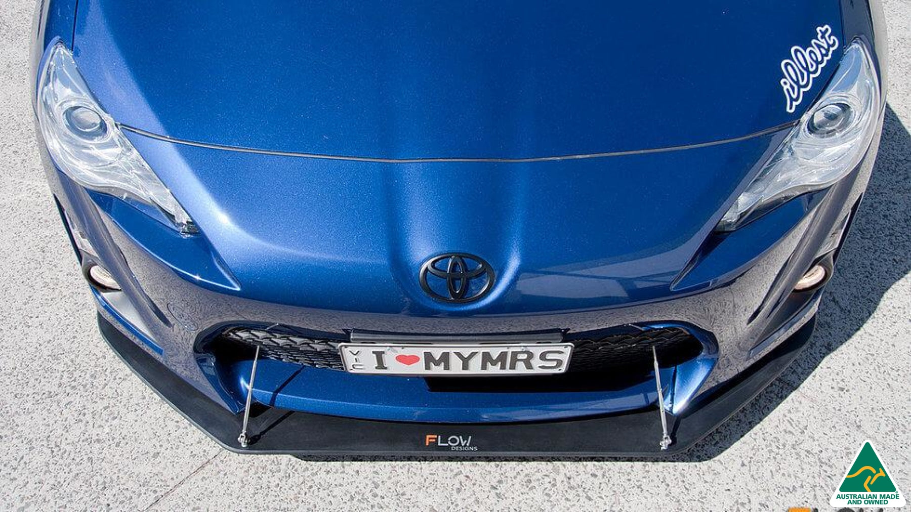 Toyota 86 (GT86/FT86) Front Lip Splitter V2 (With Support Rods)