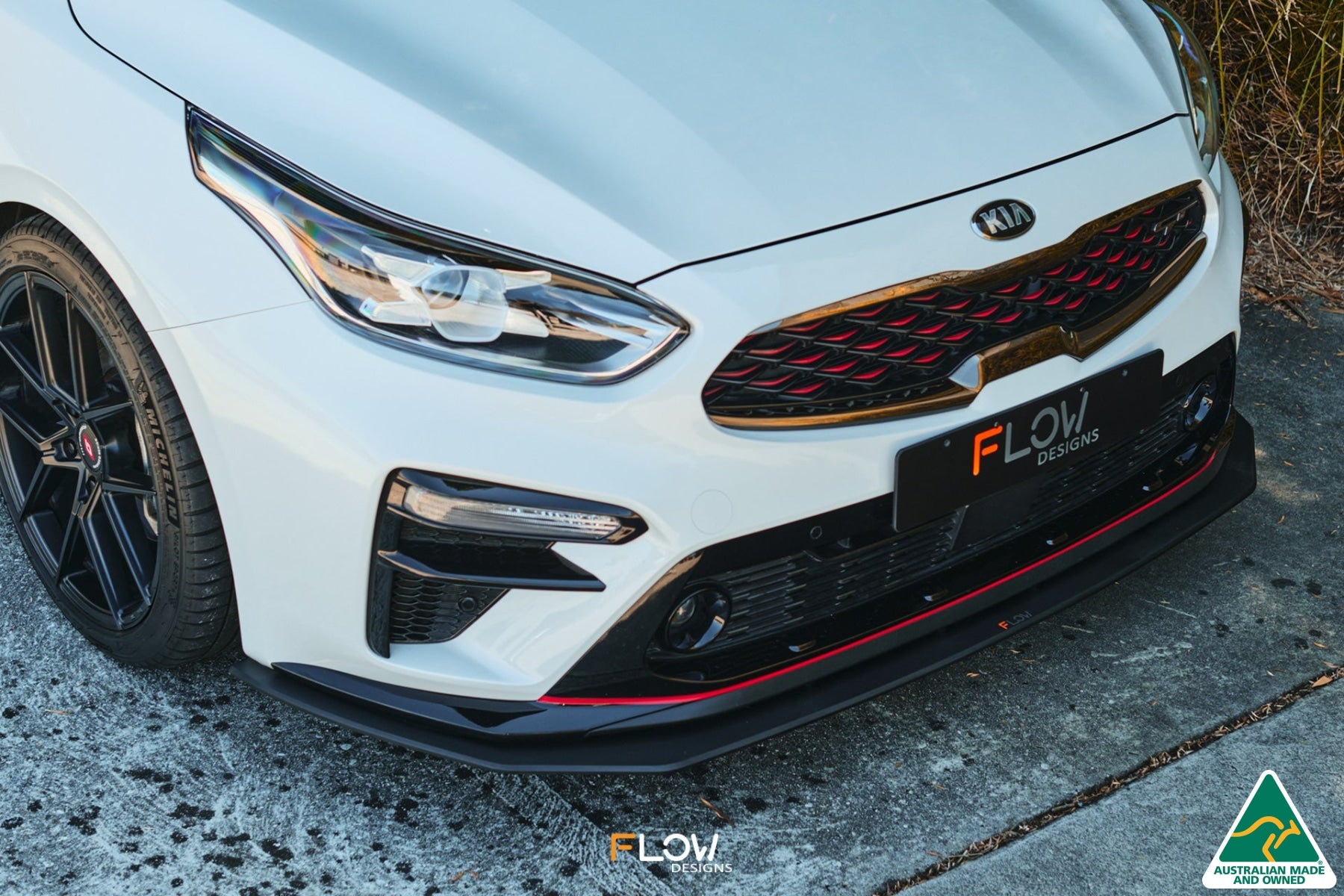 Cerato GT PFL Front Lip Splitter & Reinforcement Brackets