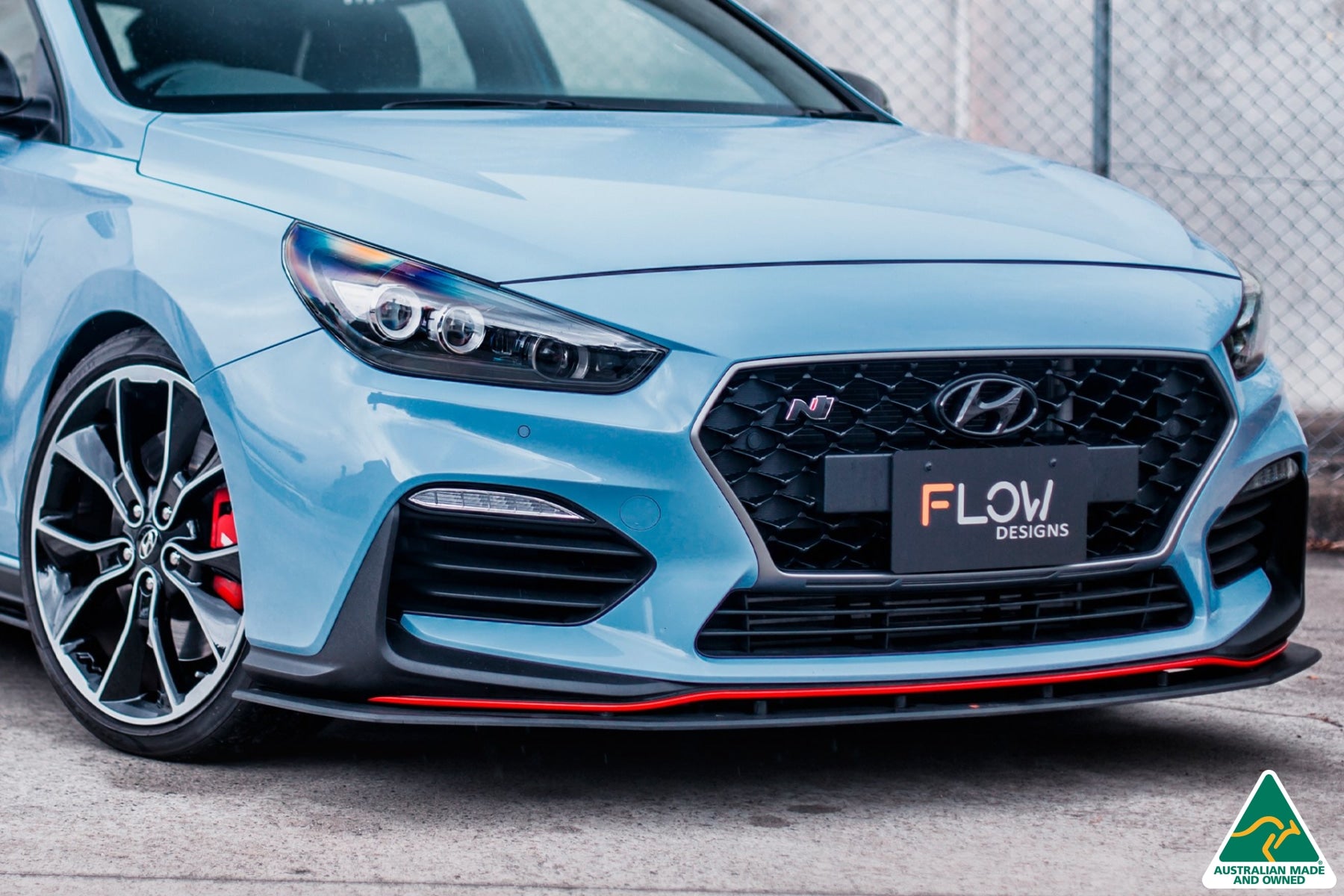 i30N Hatch PD (2018-2020) Front Lip Splitter & Reinforcement Brackets