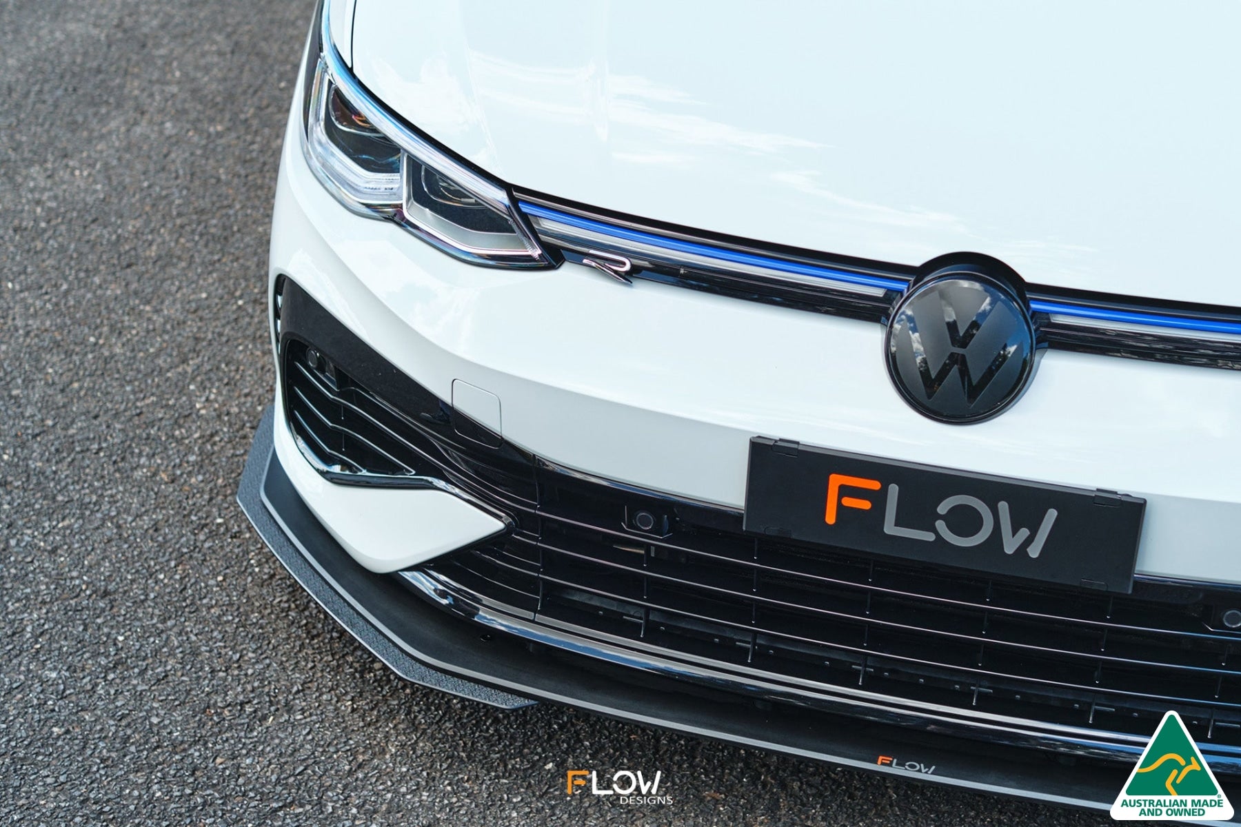 MK8 Golf R Front Lip Splitter Extensions (Pair)