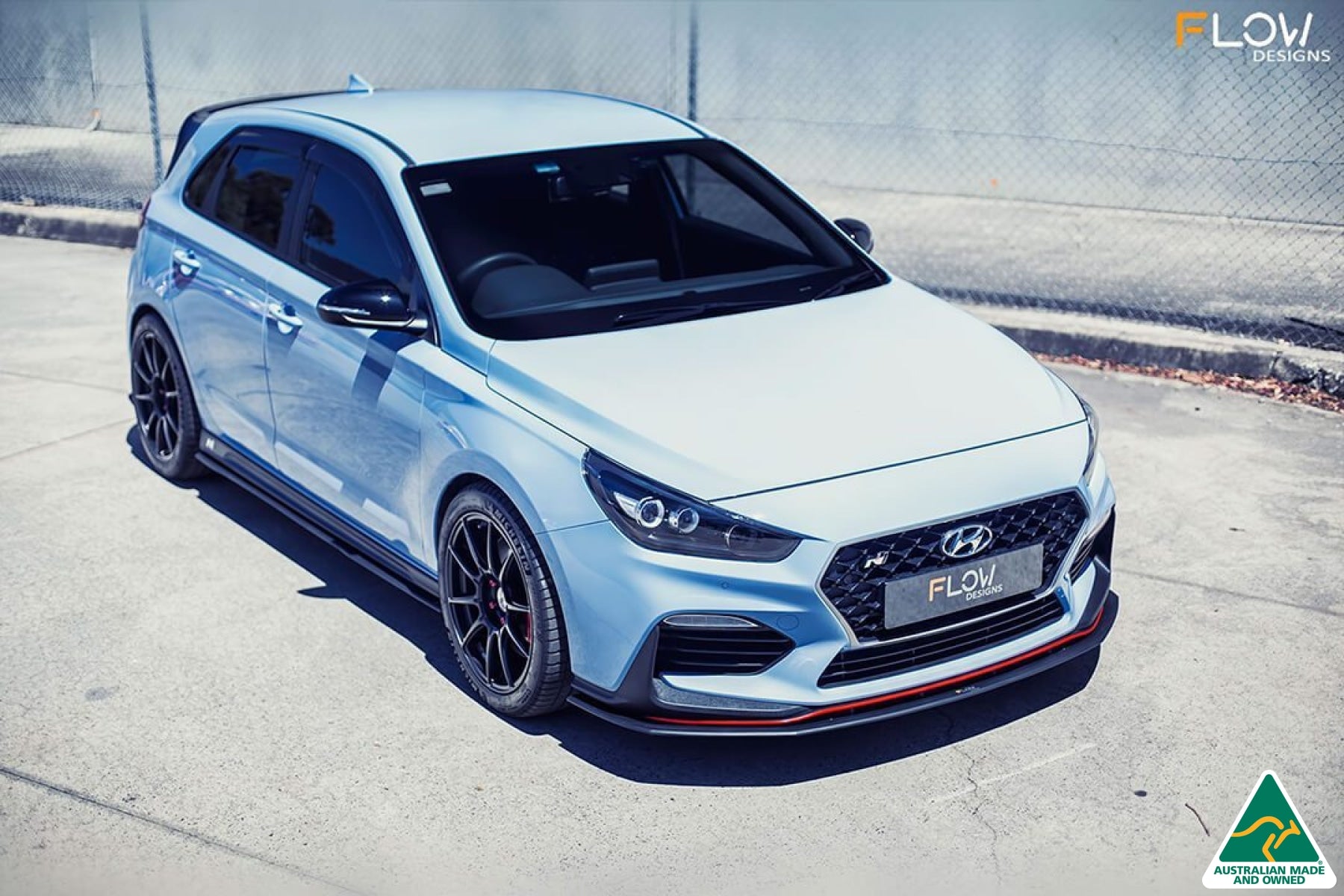 i30N Hatch PD (2018-2020) Front Lip Splitter & Reinforcement Brackets