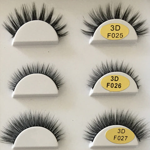 3D Real Mink Eyelashes Natural Long False Eyelashes 100% Hand Made False Lashes Eye Extension cilios Long lasting