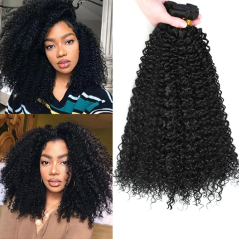 Blonde 3pcs/pack Black 613 Kinky Curly Hair Extensions Fiber Afro Curly Bundles