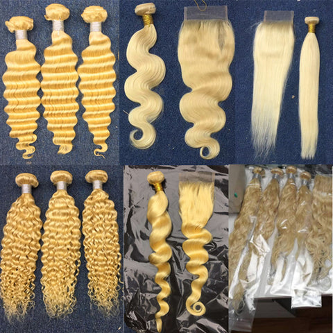 pegasus hair wholesale deals 613 Blonde Bundles with closures Human Hair  Brazilian Remy
