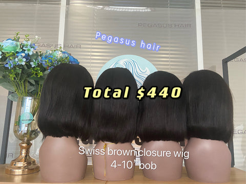Brand Name: Pegasus Texture: You Can Choose Any Texture,Note to write detailed textures when placing an order Lace Wig Type: Lace bob wigs Material Grade: Remy Hair Material: Human Hair Base Material: Swiss Lace Color of Lace: Medium Brown Human Hair Type: Brazilian Hair Lead Time: Hair takes 3-5 days to make Density: 150% Density 5 x 10" Bob Wigs Deal Lace Front Wigs 150% density Baby Hair swiss lace Wigs For Black Women Pre Plucked Peruvian Remy Hair 5 x 10" Bob Wigs Deal Lace Front Wigs 150% density remy hair swiss lace5 x 10" Bob Wigs Deal Lace Front Wigs 150% density Baby Hair swiss lace Wigs For Black Women Pre Plucked Peruvian Remy Hair5 x 10" Bob Wigs Deal Lace Front Wigs 150% density Baby Hair swiss lace Wigs For Black Women Pre Plucked Peruvian Remy Hair5 x 10" Bob Wigs Deal Lace Front Wigs 150% density Baby Hair swiss lace Wigs For Black Women Pre Plucked Peruvian Remy Hair