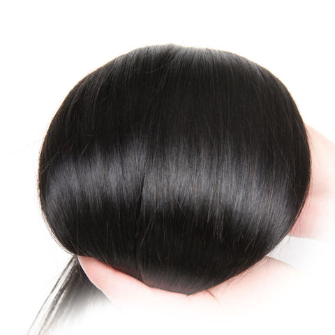 8a grade Straight Hair Bundles With 7x7 transparent lace Closure Free Part Pre Plucked Brazilian Hair Weave Bundles Remy Hair Extension Pegasus Hair