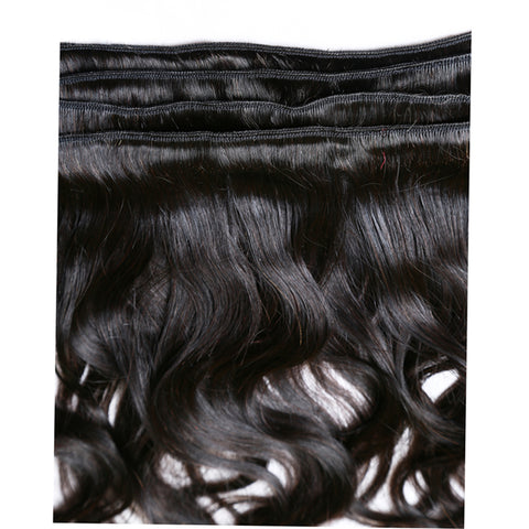 Brazilian Hair Weave Loose Wave Bundles Natural Black 1/3/4pcs/Lot 100% Human Hair Bundles Remy Hair Extensions