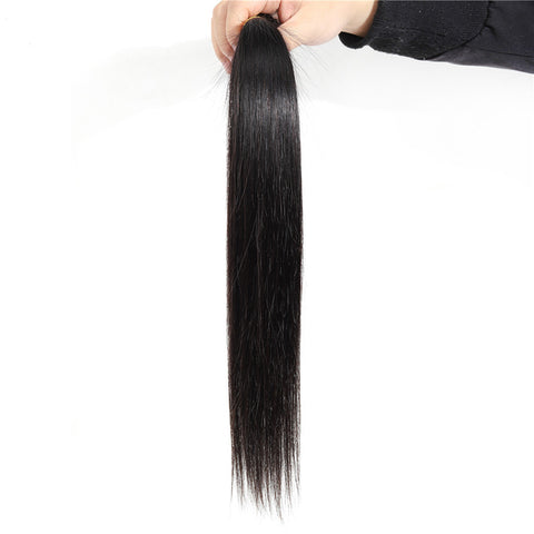 Deal 8A Bundles With Closure Brazilian Human Hair Weave Hair Extension wholesale deals