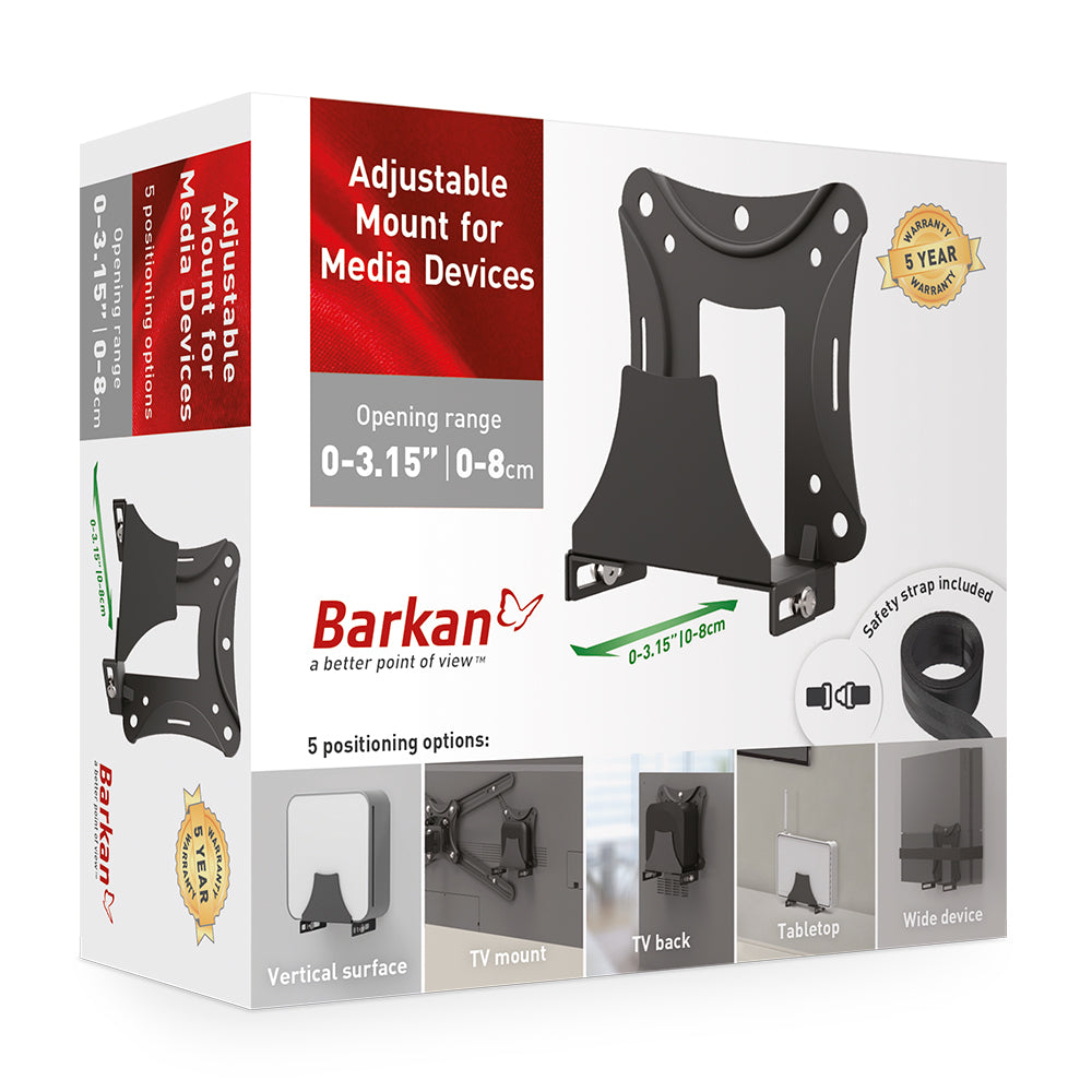 Barkan Adjustable Mount for Media Devices