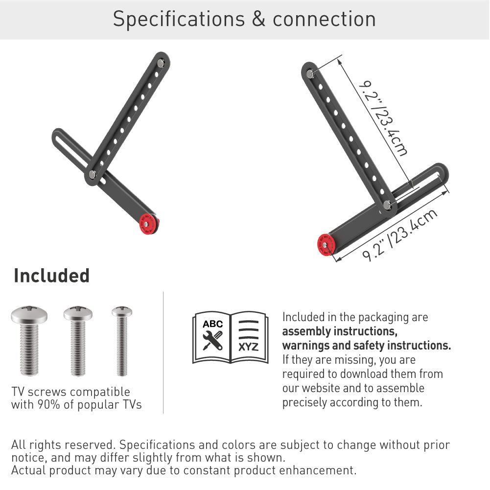 Barkan Universal Soundbar Mount