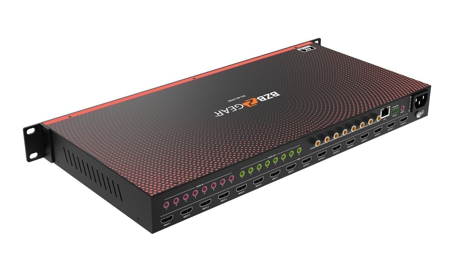 BZBGEAR 8X8 4K UHD Seamless HDMI Matrix Switcher/Video Wall Processor/MultiViewer with Scaler/IR/Audio/IP and RS-232