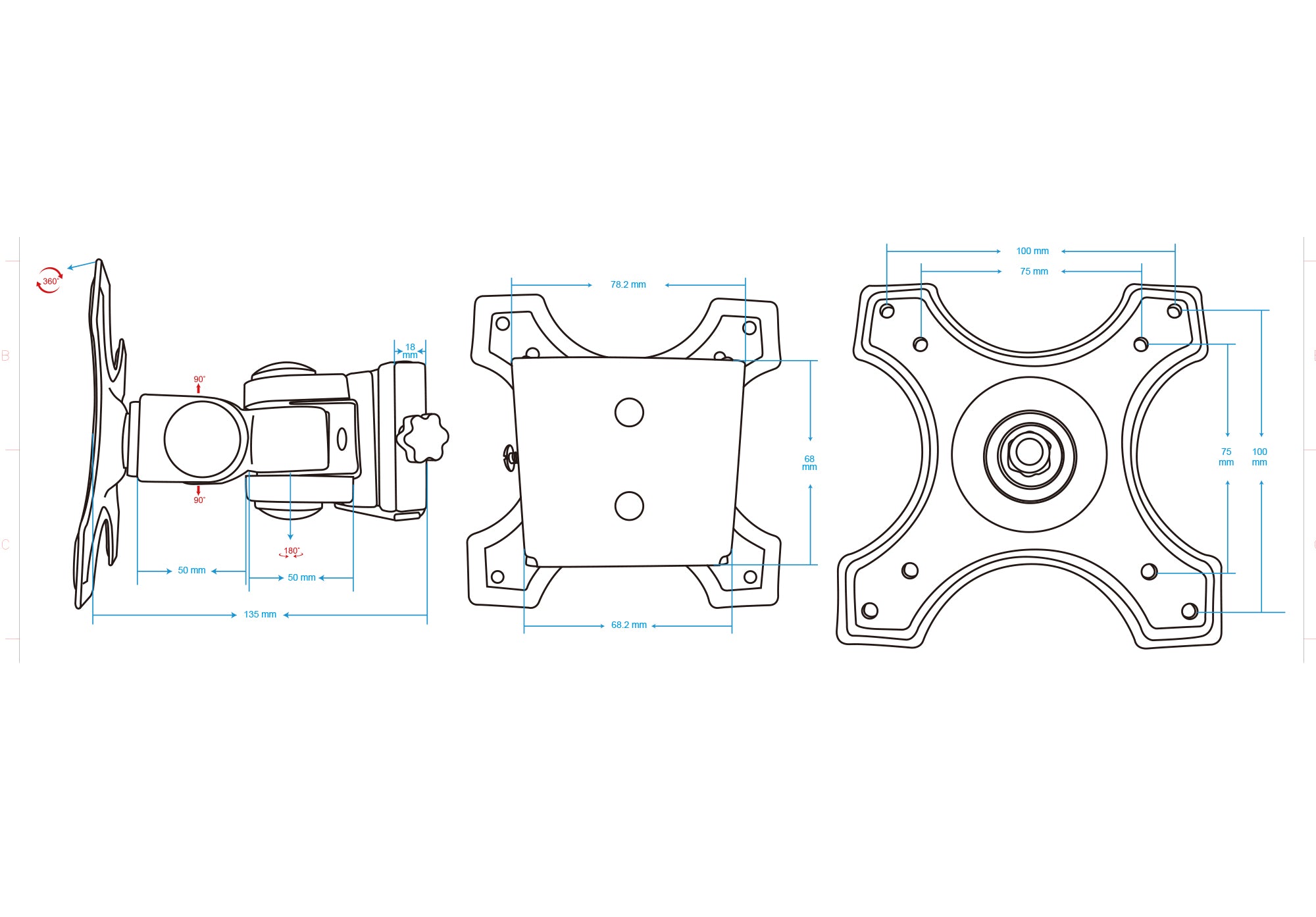 Manhattan Monitor Wall Mount, 432351