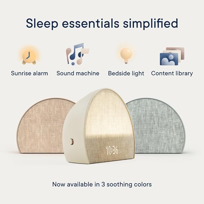 Hatch Restore 2 | Sunrise Alarm Clock | Sound Machine | Bedside Dream Machine | Smart Light | White Noise | Custom Sleep Routines | Dimmable Clock | Deep Sleep | Gentle Alarm | Wake Up Rested | Putty