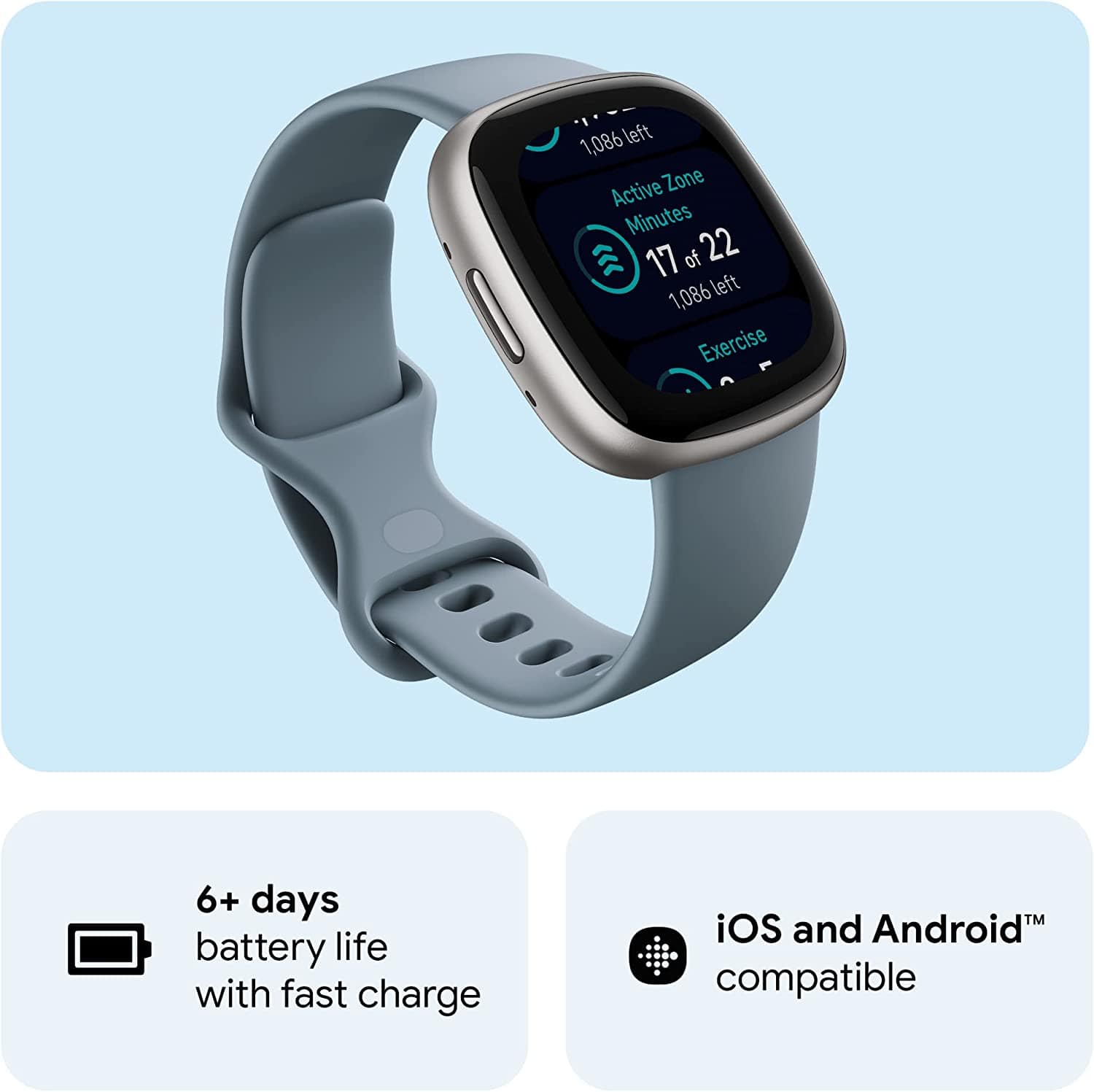 Fitbit Versa 4 Fitness Smartwatch with Daily Readiness