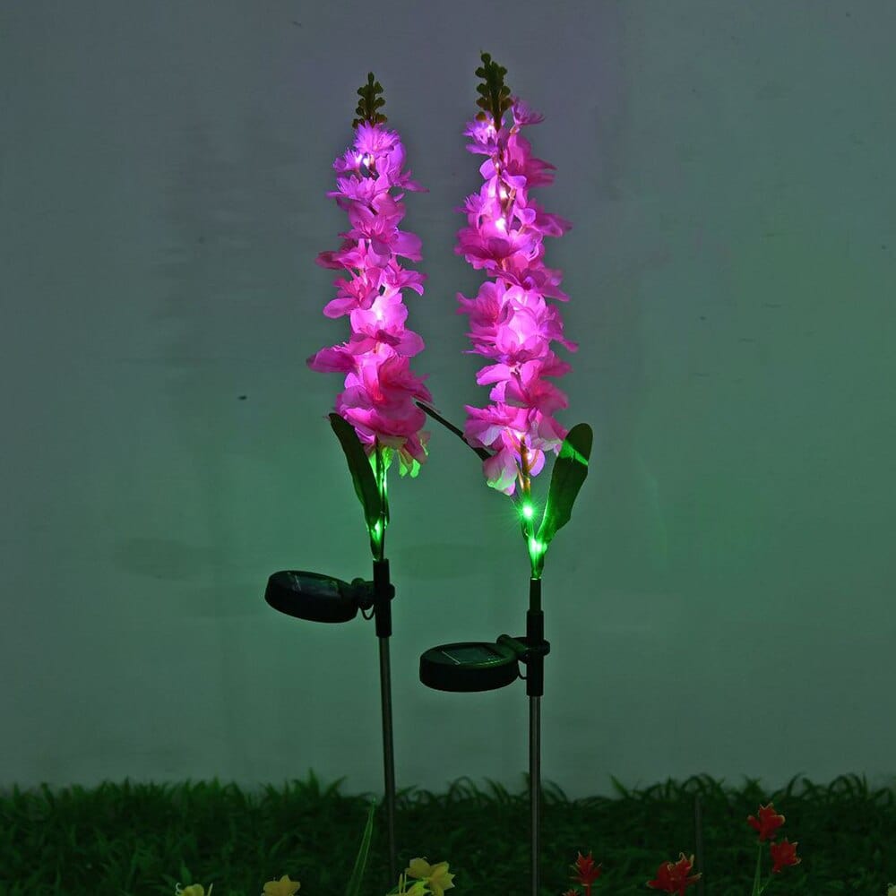 Solar Flower LED Lights for Outdoor Garden Decoration