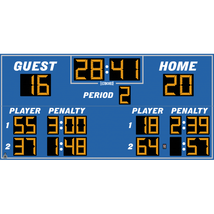 Electro-Mech LX7740 Outdoor Full Featured Lacrosse/Hockey Scoreboard