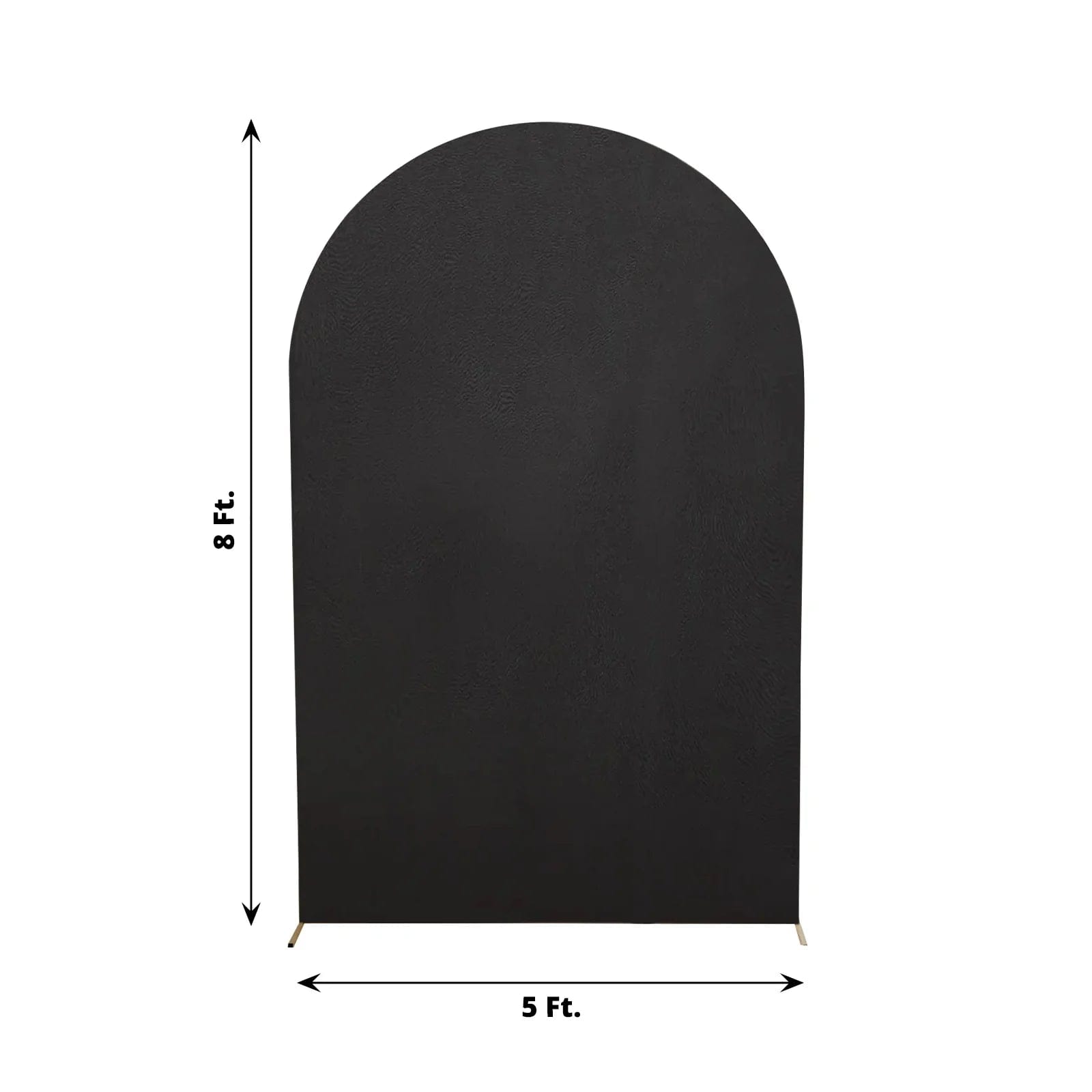 8 ft Matte Fitted Spandex Round Top Wedding Arch Backdrop Stand Cover