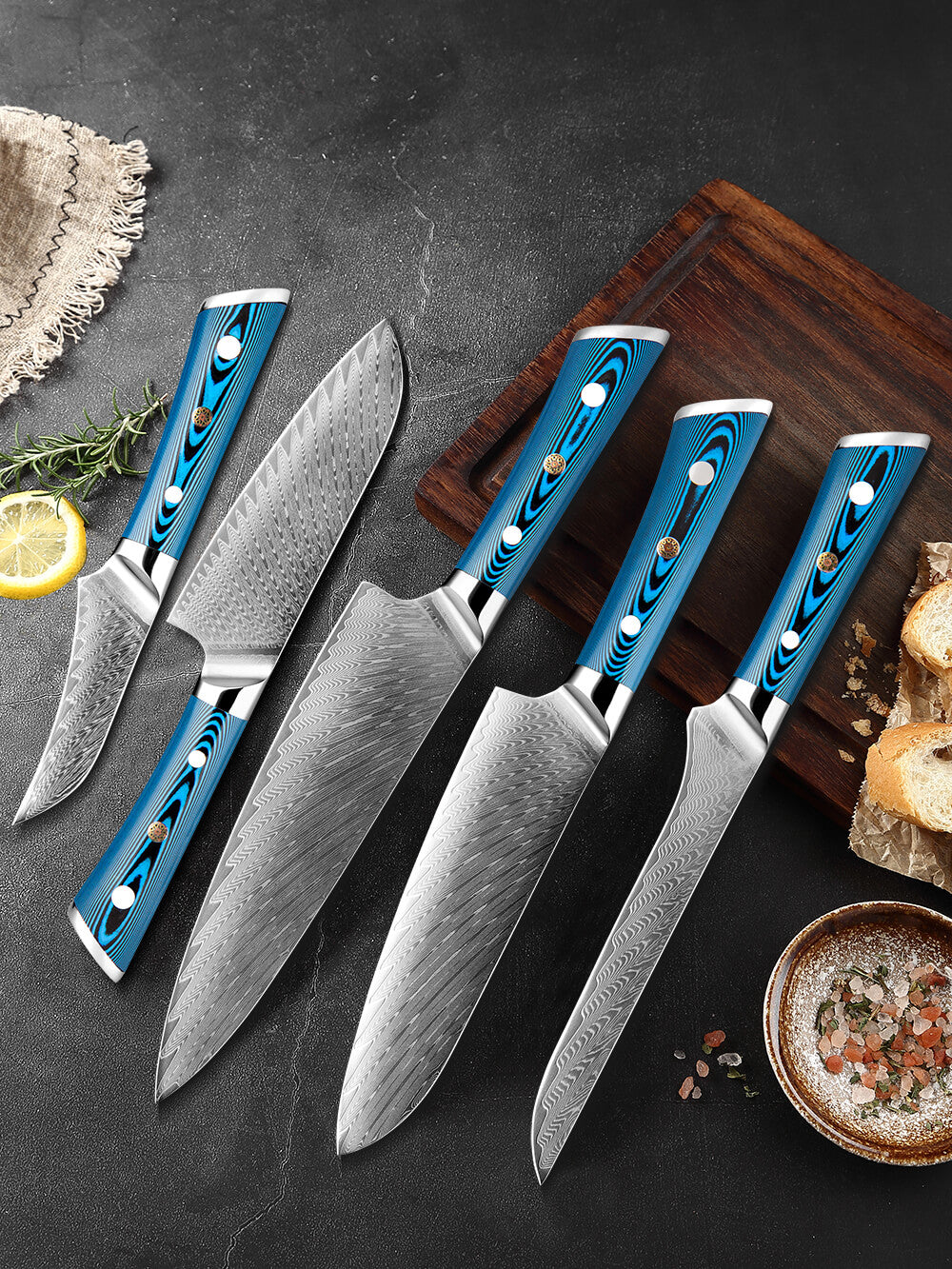 5 Piece Japanese Knife Set