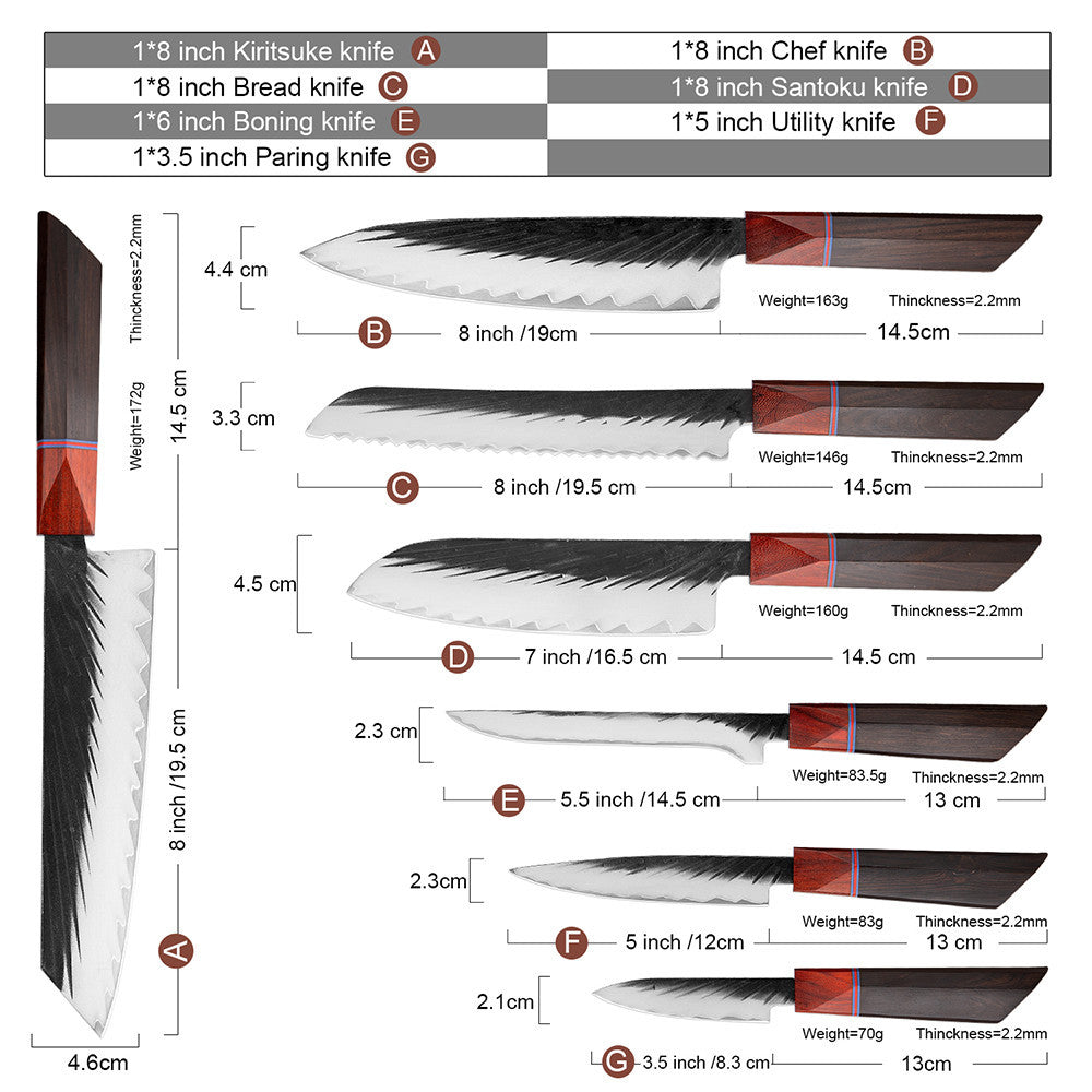 HANDMADE KITCHEN KITCHEN KNIFE SET